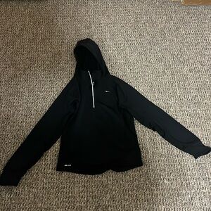 Nike Black Tight Fit Quarterzip Fleece